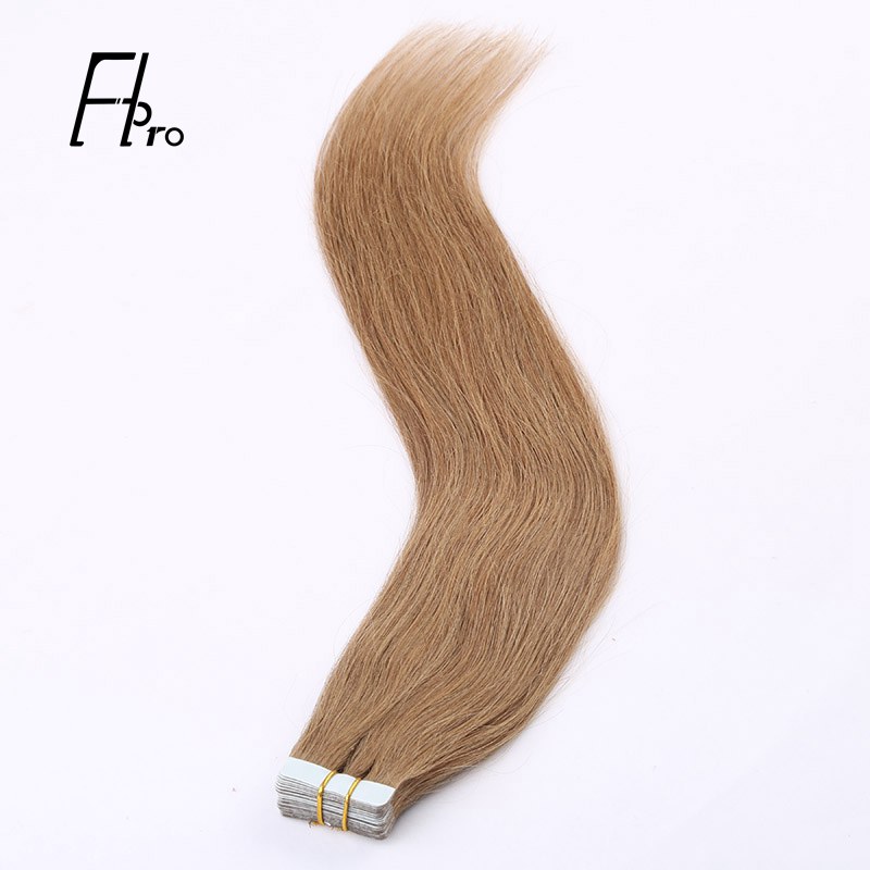 Premium Virgin Hair 14# Tape Hair Extensions Straight 18 inches